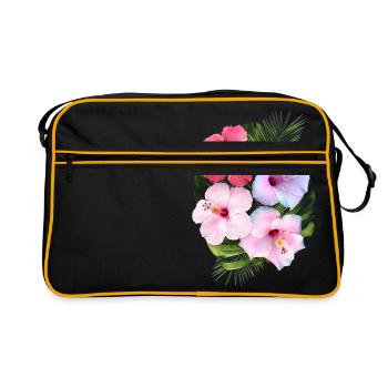 Flowers - Retro Bag - black/gold - Front