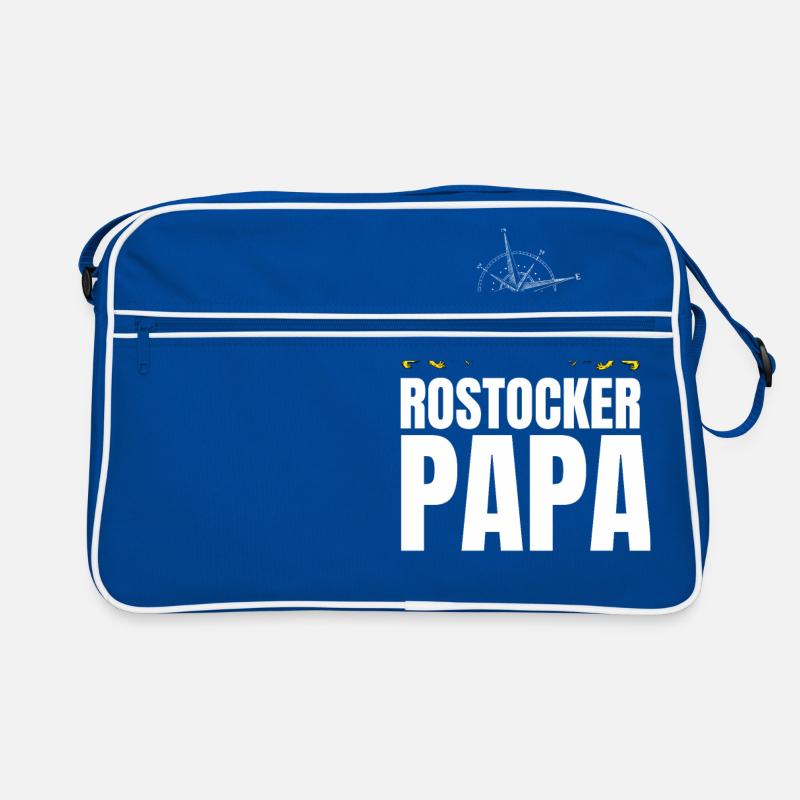 Rostock Papa Geschenk 2020 Retro Tasche