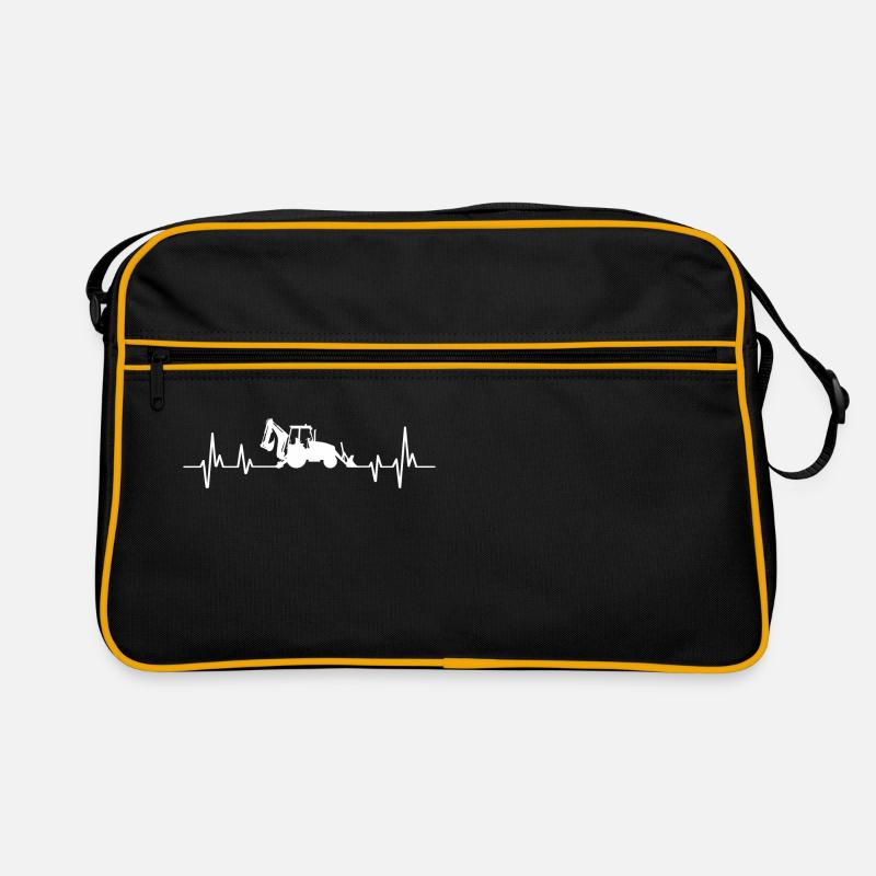 Bagger-Herzschlaglader Retro Tasche