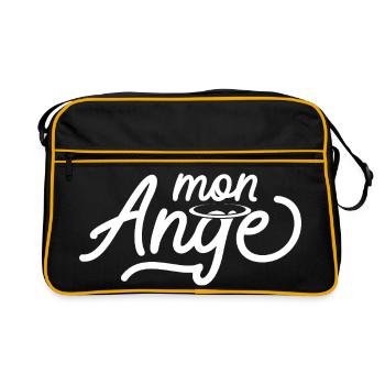 Design d'Ange avec Auréole Éthérée - Sac Retro - noir/or - Devant