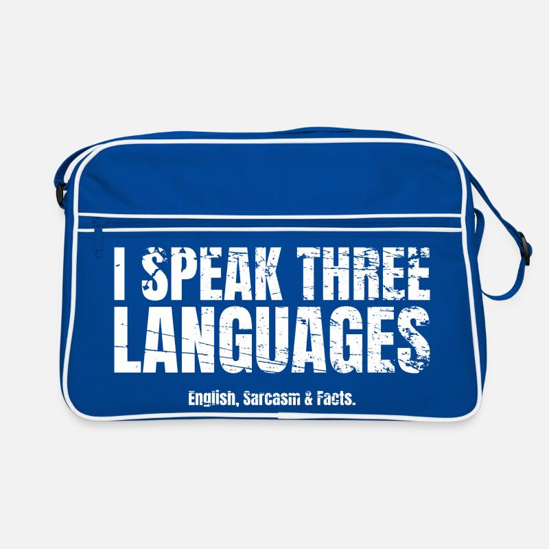 Sarcasme Je parle trois langues Sac Retro