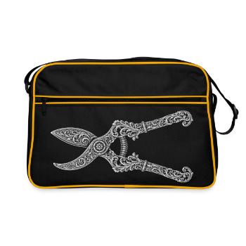 Gartenschere - Retro Tasche - Schwarz/Gold - Vorne