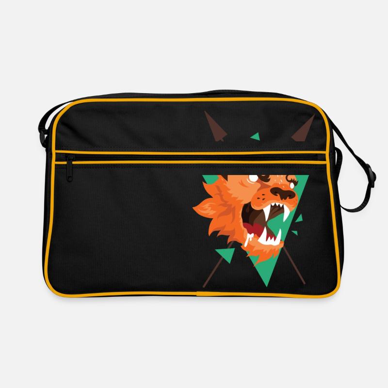 Hund Wolf Retro Tasche