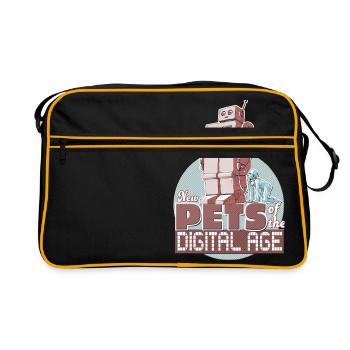 New Pets of the Digital Age - Retro Bag - black/gold - Front