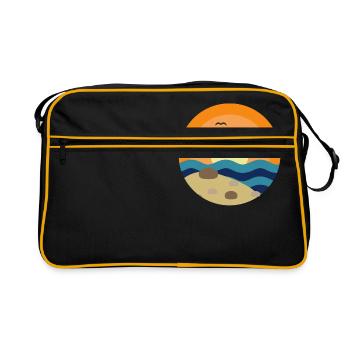 Beach - Retro Bag - black/gold - Front