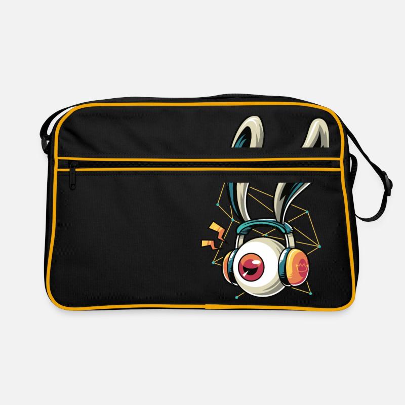 Oeil avec un casque Sac Retro