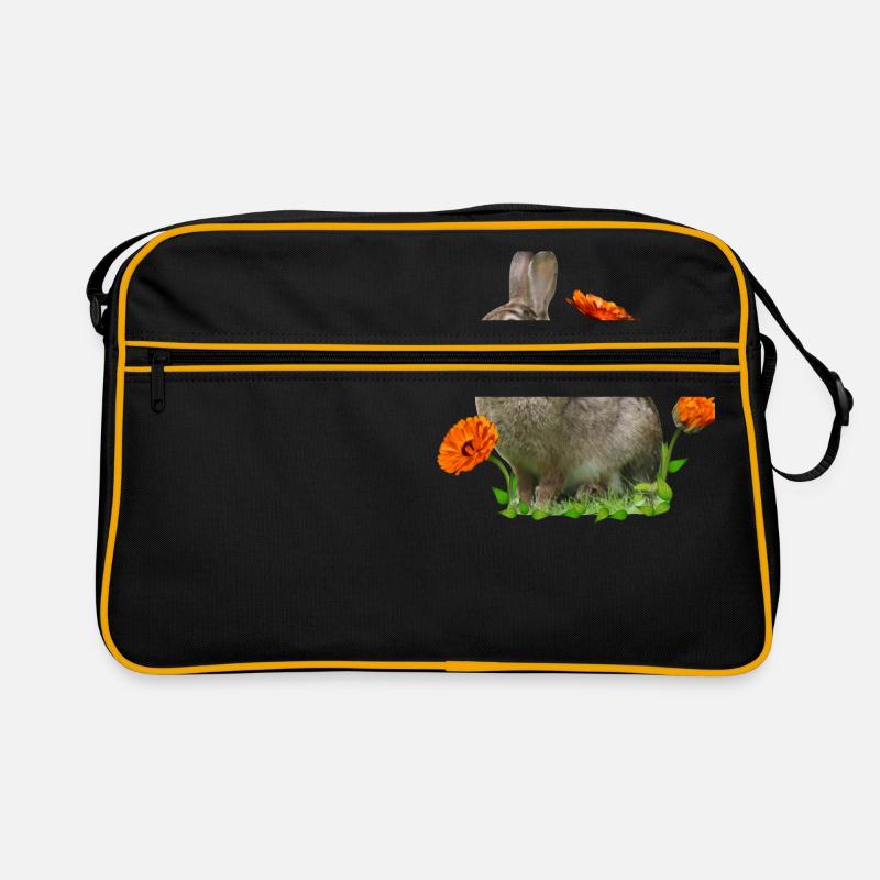 Rabbit Easter Calendula Retro Bag
