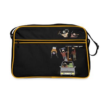 pirate ship car - Retro Bag - black/gold - Front