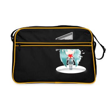 La disparition d'Hatsune Miku - Sac Retro - noir/or - Devant