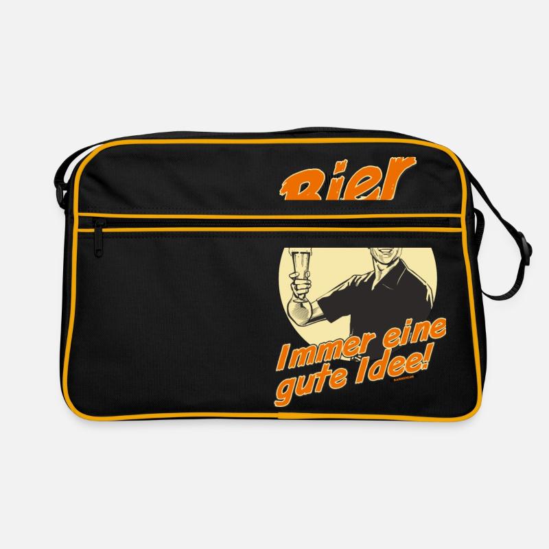 AD Bier gute Idee - Geburtstags Geschenk - Retro Tasche