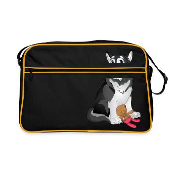 Little Husky - Retro Bag - black/gold - Front