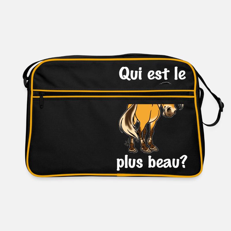 Fjord welcher ist der schönste (weißer Text) Retro Tasche