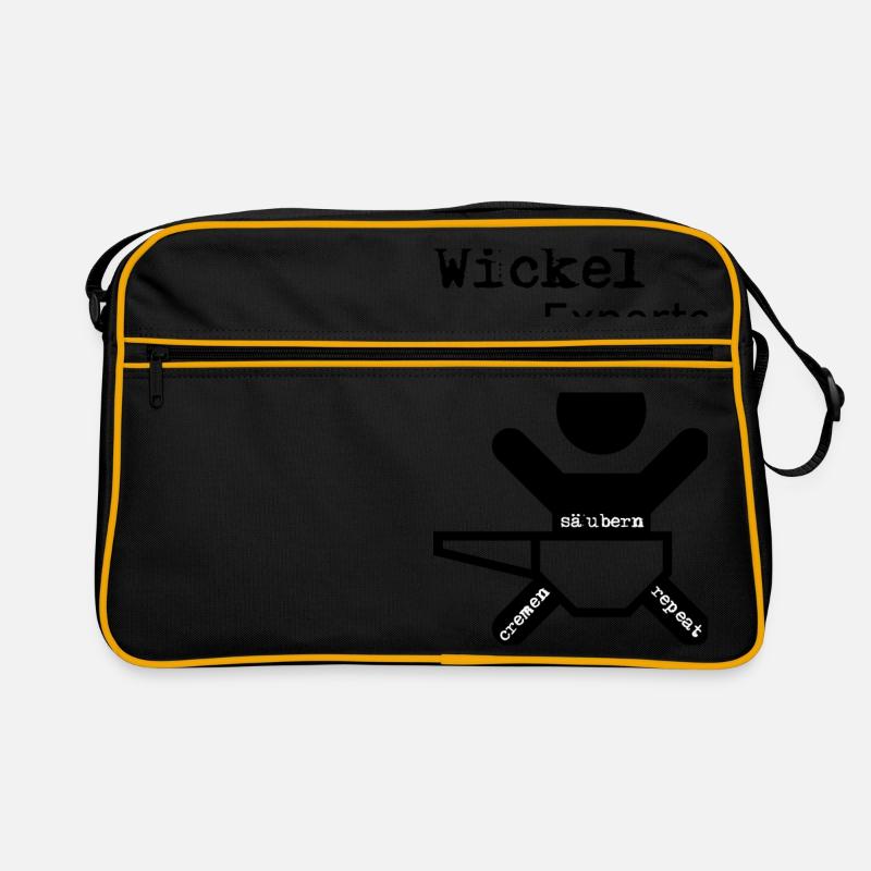 Wickel Experte - Baby - Geburt - Eltern Retro Tasche
