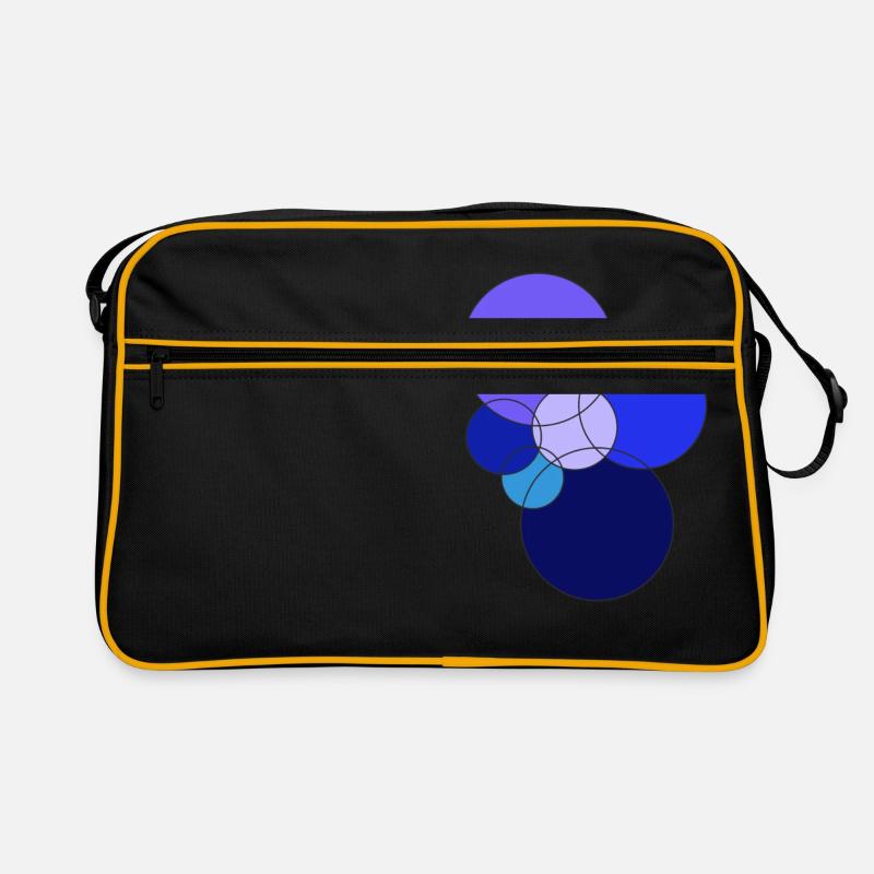 cercles bleus Sac Retro
