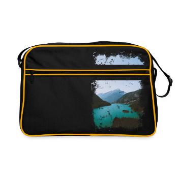 lac alpin - Sac Retro - noir/or - Devant