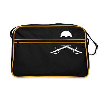 Pirate flag Jolly Roger - Retro Bag - black/gold - Front