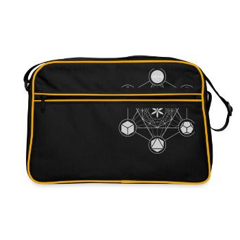 Modèle Metatron blanc - Sac Retro - noir/or - Devant