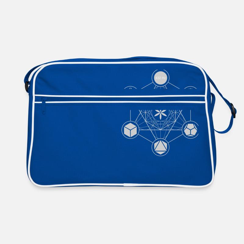 Metatron template white Retro Bag