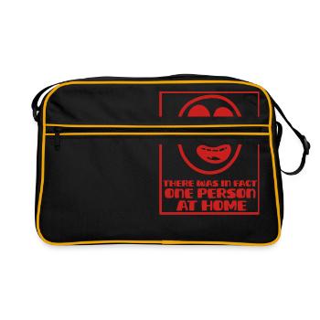 Englischer Ausdruck für Idiotie - Retro Tasche - Schwarz/Gold - Vorne