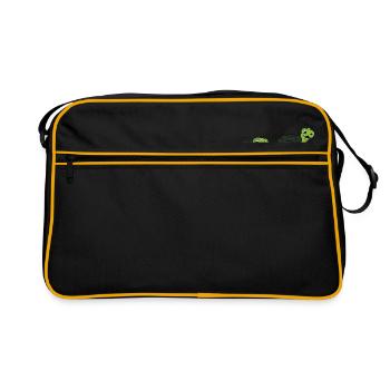 Tortues j'arrive - Sac Retro - noir/or - Devant