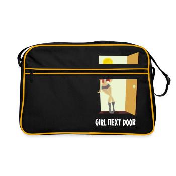 Girl next door - Retro Bag - black/gold - Front