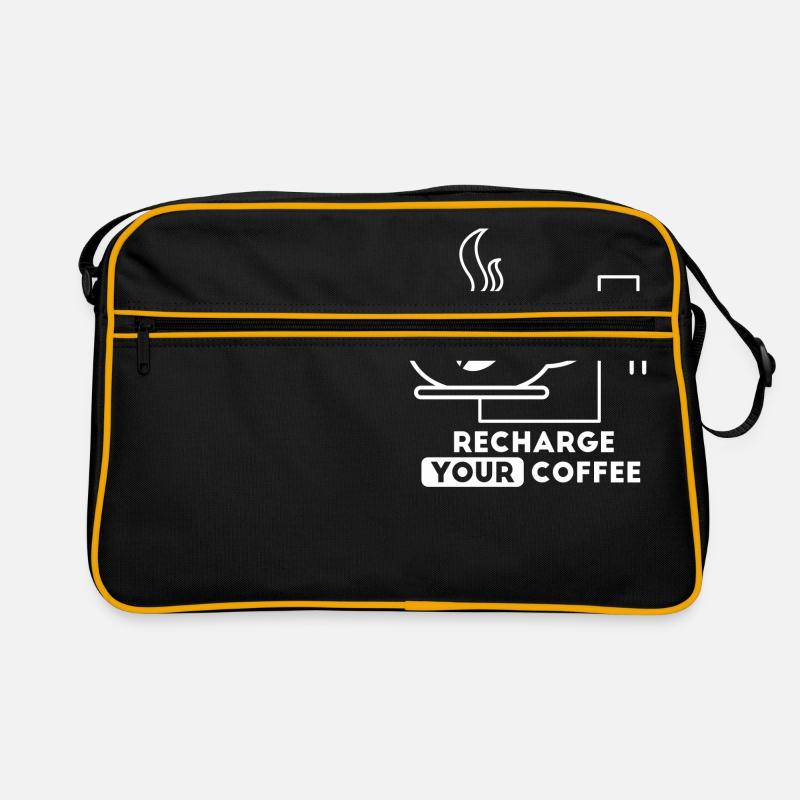 Recharge your coffee Retro Tasche