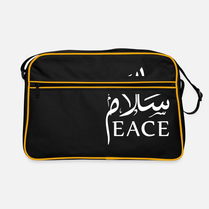 Paix - Sac Retro - noir/or