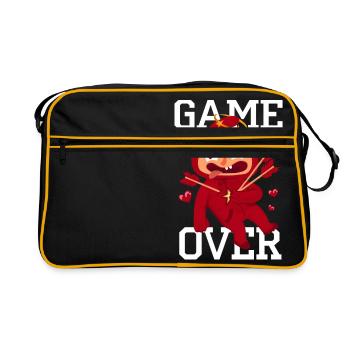Lover hit by Armor's arrows - Retro Bag - black/gold - Front