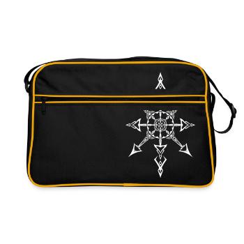 Chaos Star - Tribal Design (Weis) - Retro Bag - black/gold - Front