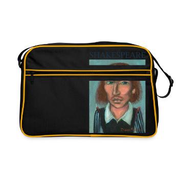 William Shakespeare - Retro Bag - black/gold - Front