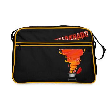 Steaknado - Retro Bag - black/gold - Front