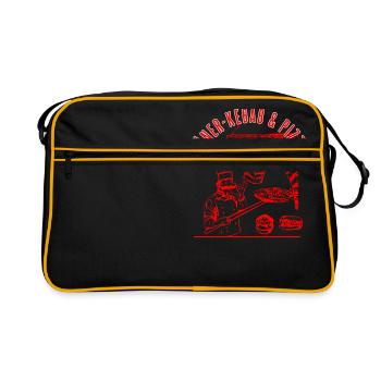 Doener kebab pizza - Retro Bag - black/gold - Front