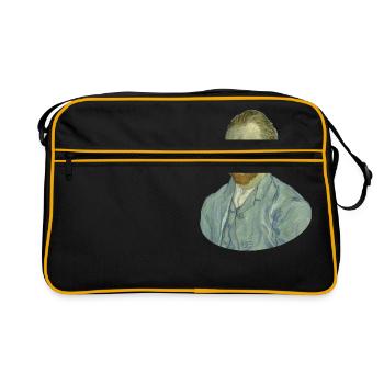 Vincent van Gogh Self Portrait Self-Image Vincent - Retro Bag - black/gold - Front