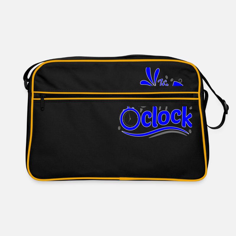 It's Coffee o clock Coffee clock Time Retro Bag