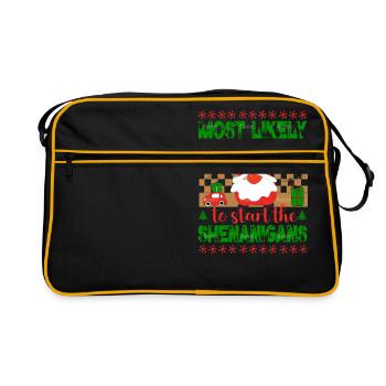 most likely to start - Retro Bag - black/gold - Front