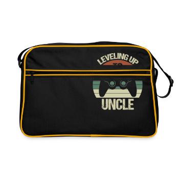 Monter de niveau jusqu’à l’oncle drôle de jeu vidéo vintage - Sac Retro - noir/or - Devant