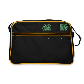 I need a vacation - Retro Bag - black/gold - Front