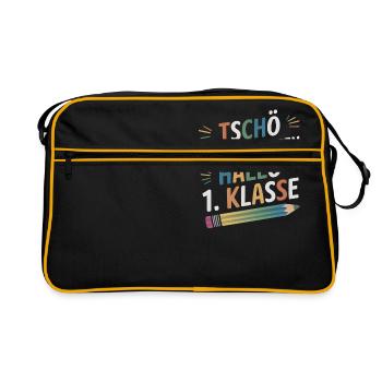1ère classe j’arrive - Sac Retro - noir/or - Devant