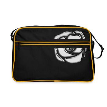 Chrome Rose T-Shirt - Retro Bag - black/gold - Front