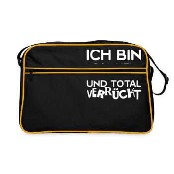 Samuel - Retro Tasche - Schwarz/Gold - Vorne