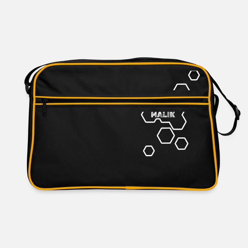 Name Malik Retro Tasche