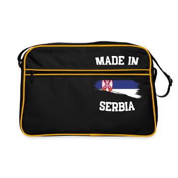 Fabriqué en Serbie - Sac Retro - noir/or - Devant