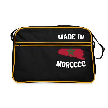 Made in Morocco - Retro Tasche - Schwarz/Gold - Vorne