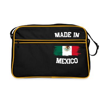 Made in Mexico - Retro Tasche - Schwarz/Gold - Vorne