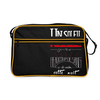 Un Soleil Rouge - Sac Retro - noir/or - Devant