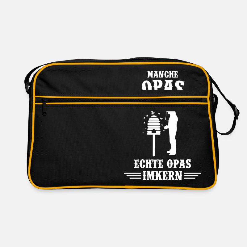 T-Shirt Geschenk - Imker echte Opas imkern Retro Tasche