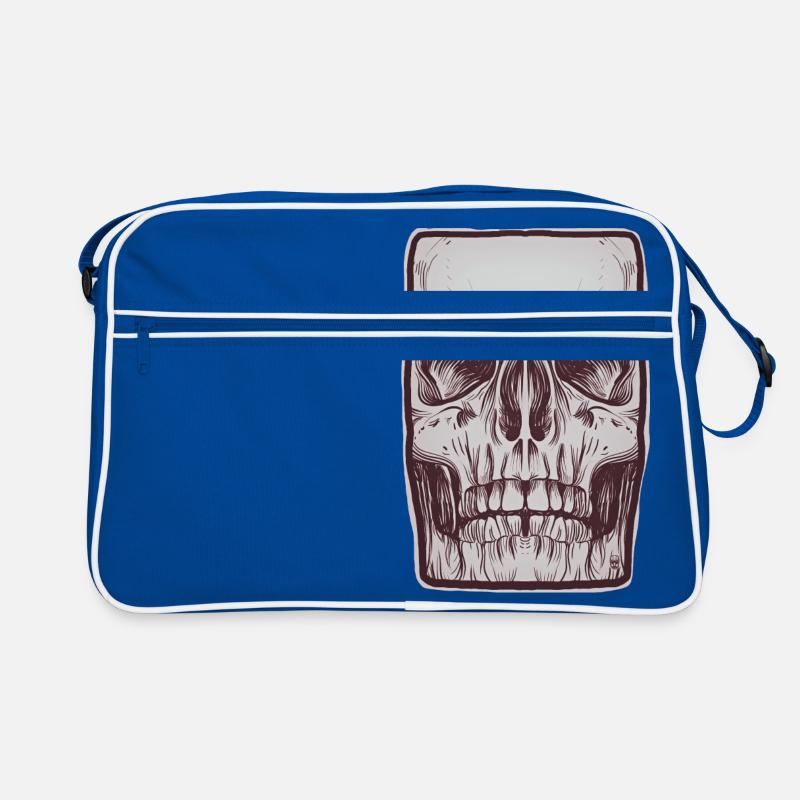 Vorderer Schädel Retro Tasche