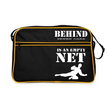 Gardien de but de Floorball - Sac Retro - noir/or - Devant