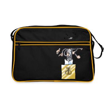 Dirigent - Retro Tasche - Schwarz/Gold - Vorne