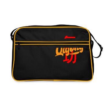 Yoga Work Out Gift - Retro Bag - black/gold - Front